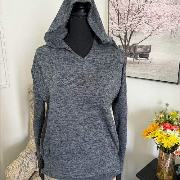 Athleta Gray Hooded Sweatshirt - Picture 1 of 6